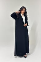 عباية كريب مع تفته مشجر