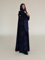 عباية صوف كحلي قصة نص كلوش