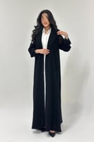 عباية كريب مع تفته مشجر