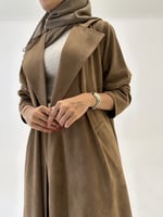 شامواه ايطالي مقلم مع جيوب