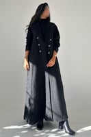 عباية شانيل مع شامواه ربع كلوش