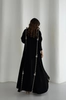 عباية ملكي كريب قصة ربع كلوش