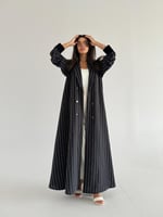 عبايه بياقه كريب مقلم قصة نص كلوش