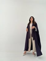 عباية كريب اكمام راكة قصة فراشة