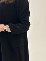 عباية كريب ملكي مع كريب اندونيسي مع جيوب