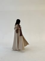 كريب مبطن أكمام بني