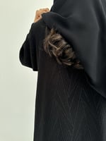 عبايه كريب مع جاكار قصه نص كلوش