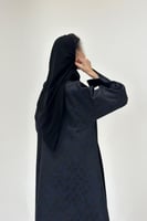 عباية تفتة هندي مع كريب نص كلوش