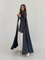 عبايه كريب بارد أكمام بفتحة