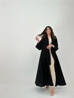 عباية كريب مع اكمام زري