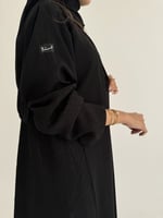 عبايه كريب مع جاكار قصه نص كلوش