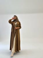 شامواه ايطالي مقلم مع جيوب