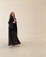 عباية كريب كلوش أكمام اورقنزا