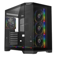 Majesty Mid Mavera الاسود بسبع مراوح مع ريموت التحكم بإضاءة المراوح (+200ريال)