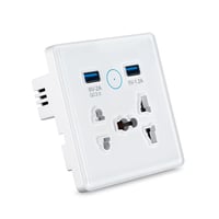 فيش جداري ذكي مع مخرج USB