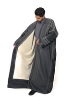 فروة طفيلي رجالية – قماش انجليزي خارجي فرو طفيلي د...