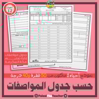 اختبار بالمواصفات لأحياء 2-1 للتصحيح الآلي