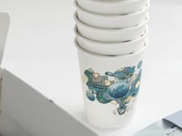 أكواب بلاك سب 12 اونص - Black sip 12oz paper cups