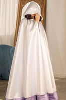 عباية عروس ابيض/بتدخيلات دانتيل