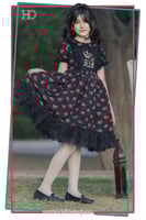 فستان شالكي اسود/دانتيل