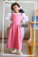 مريول ابتدائي وردي شيال_مدمج بقطعه واحده