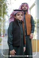 طقم سديري شتوي دبل فيس جملي مع اسود