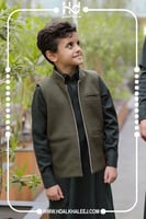 سديري اطفال شتوي دبل فيس زيتي مع بيج