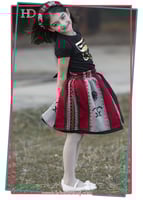 تنوره سدو+ تيشرت اسود