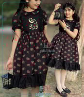 فستان شالكي اسود/دانتيل