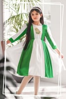 فستان وطني مع شعار الهويه (مديل2 )