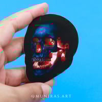 ملصق\ ستيكر glowing skull