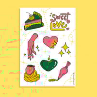 ملصق\ ستيكر sweet love