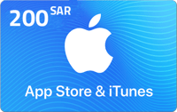 بطاقة ايتونز 200 ريال - للحساب السعودي