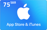 بطاقة ابل 75 ريال - للحساب السعودي