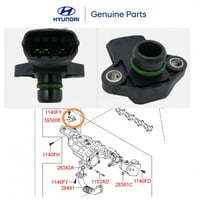 حساس ثلاجة المكينة SENSOR BOOST PRESSURE هونداي تو...