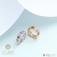 خاتم زركون ناعم مطلي