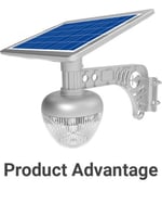 فانوس إضاءة مستمرة يعمل بالطاقة الشمسية - 7 واط