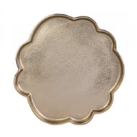 طبق زينة ذهبي فاخر Flower حجم وسط