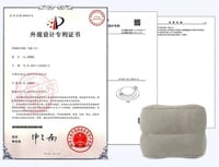 مسند قدم للسفر قابلة للنفخ مع حقيبة ومنفاخ