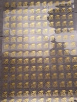 ورق تخرج ذهبي شفاف مقاس a4 تم تعديل التاريخ الى 20...