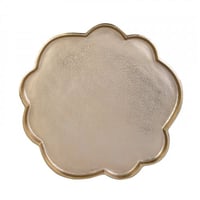 طبق زينة ذهبي فاخر Flower حجم كبير