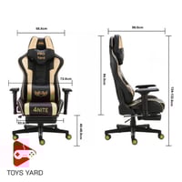 كرسي قيمنق أحمر مطور مع طاولة برو أحمر بكج