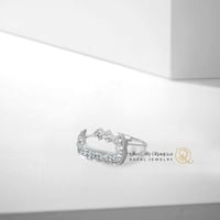 خاتم السير الشفاف - فضه ايطالي عيار 925 - رافال