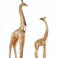 طقم مجسم زرافة ذهبي