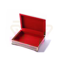 صندوق خشب نقش يدوي قُبَّة مقاس 19سم *14سم