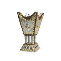 مدخن نجدي ملبس لون فضي مقاس ٢٦ سم