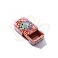 صندوق خشب نقش أصفهان يدوي احمر 11.5 سم * 8 سم