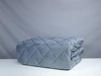 مفرش مضغوط ديمة مخمل فرو لون رصاصي غامق شتوي مفرد...