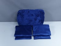 مفرش مضغوط ديمة مخمل فرو لون كحلي شتوي مزدوج