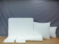 مفرش جويس أبيض فاخر مطرز 8 قطع صيفي مزدوج